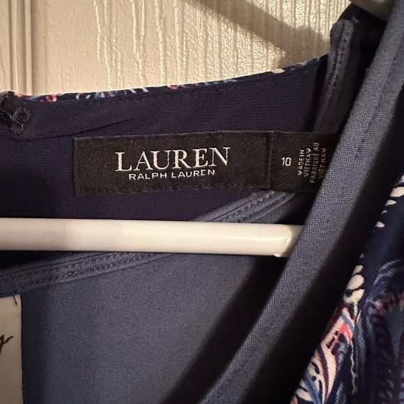 Ralph Lauren Navy and Red Patterned Dress - Picture 4 of 5